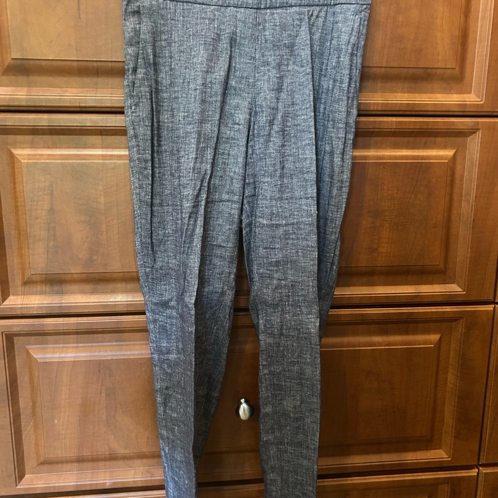 Theory Charcoal Textured Pants